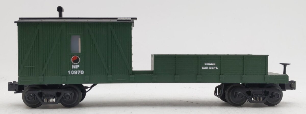 MTH 30-7913 O Gauge Northern Pacific Crane Tender Car #10970 EX/Box
