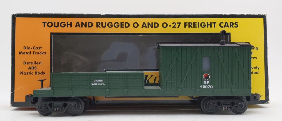 MTH 30-7913 O Gauge Northern Pacific Crane Tender Car #10970 EX/Box