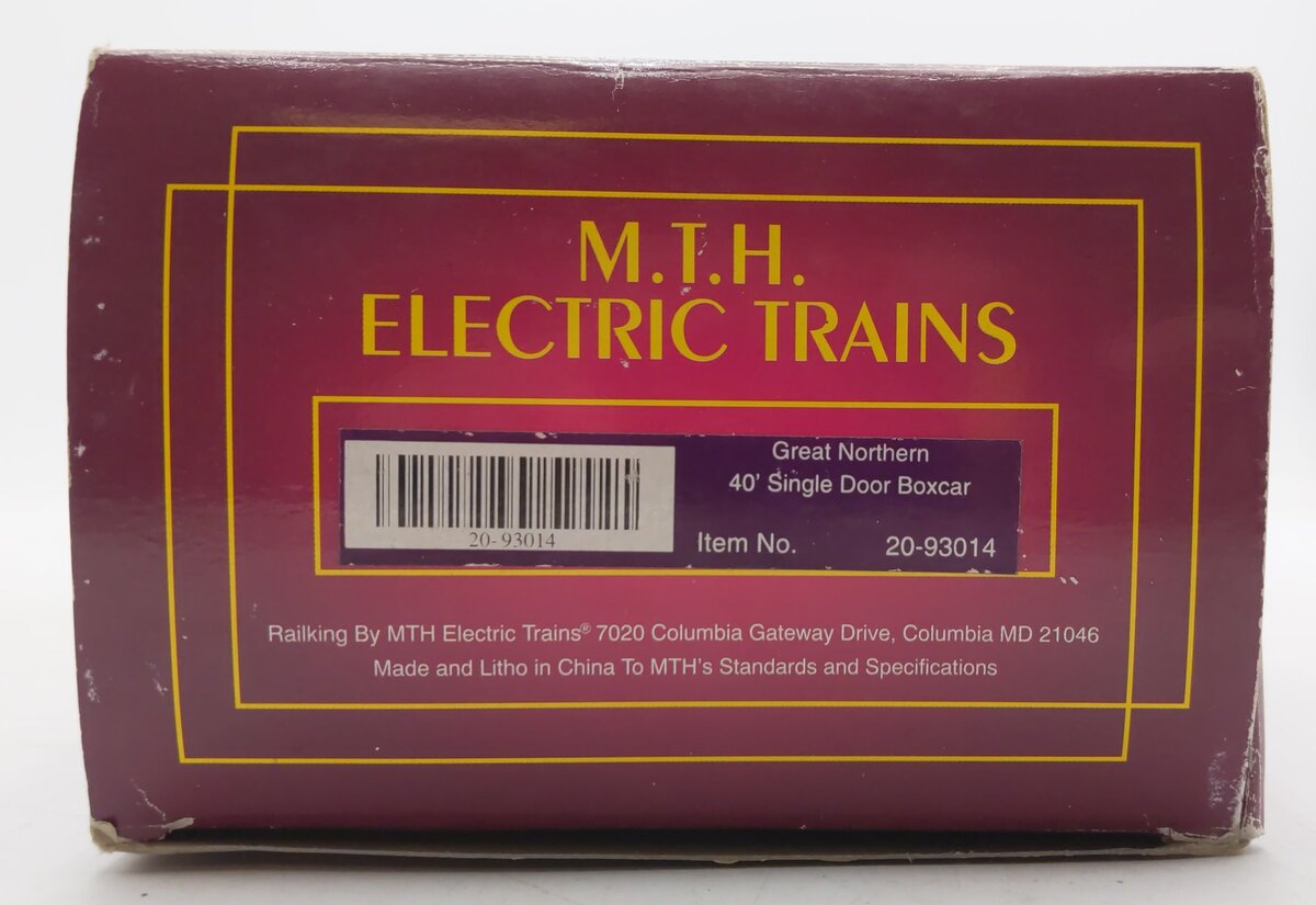 MTH 20-93014 O Gauge Great Northern Boxcar #20237 EX/Box