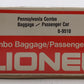 Lionel 6-9510 O Gauge Pennsylvania Mail Combo Baggage/Passenger Car EX/Box