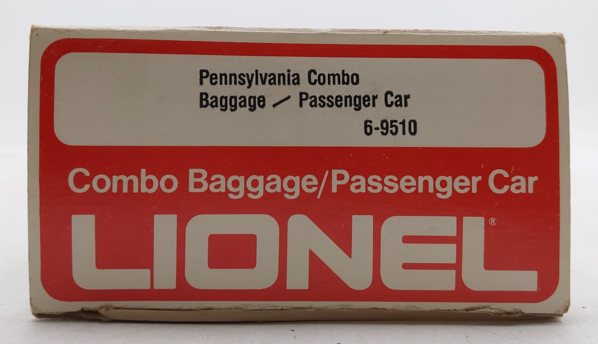 Lionel 6-9510 O Gauge Pennsylvania Mail Combo Baggage/Passenger Car EX/Box