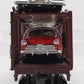 MTH 30-7628 O Gauge Auto Carrier Flatcar with 4 Ertl Cars #4952 VG/Box