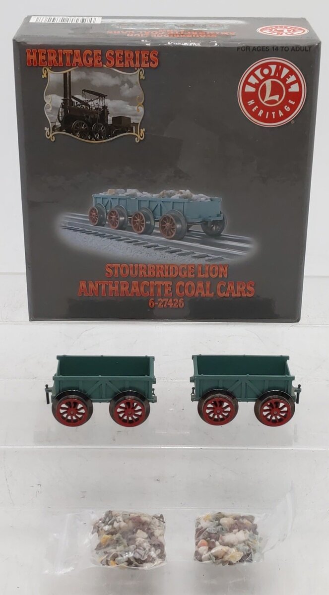 Lionel 6-27426 Stourbridge Lion Anthracite Coal Cars EX/Box