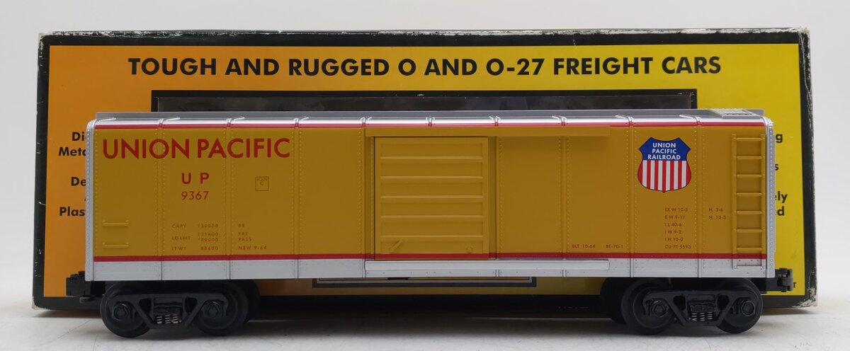 MTH 30-7430 O Gauge Union Pacific Rounded Roof Boxcar #9367 LN/Box