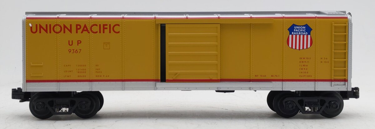 MTH 30-7430 O Gauge Union Pacific Rounded Roof Boxcar #9367 LN/Box