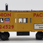 K-Line K612-2112 O Gauge Union Pacific Bay Window Caboose w/ Smoke Unit EX/Box