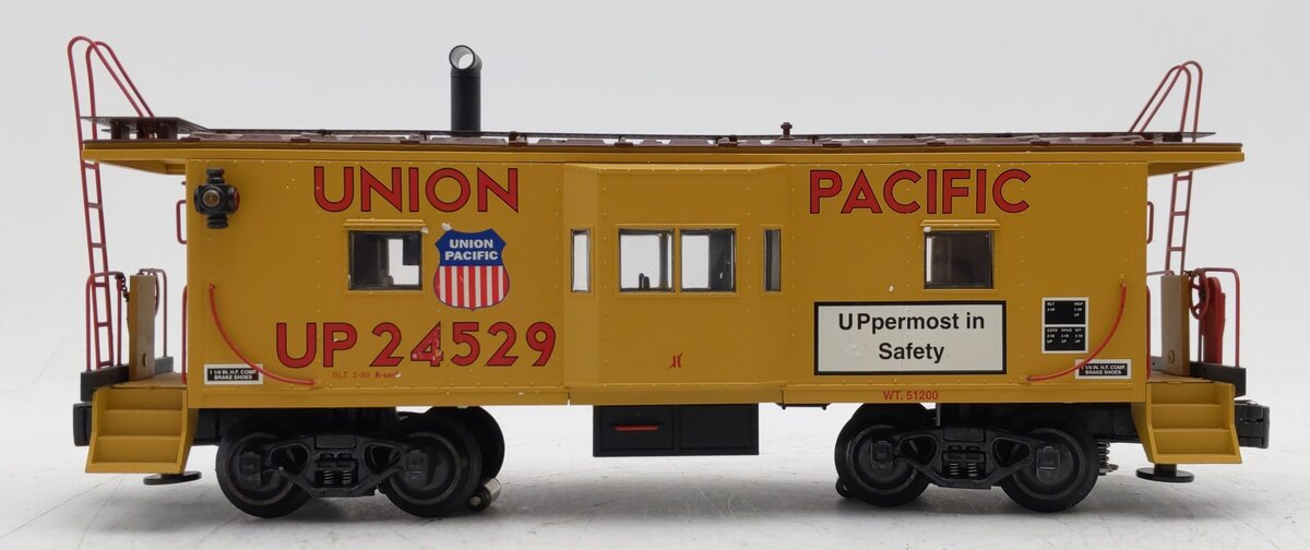 K-Line K612-2112 O Gauge Union Pacific Bay Window Caboose w/ Smoke Unit EX/Box