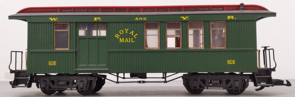 LGB 36815 G Scale WP&Y Royal Mail Passenger Car #202 EX/Box