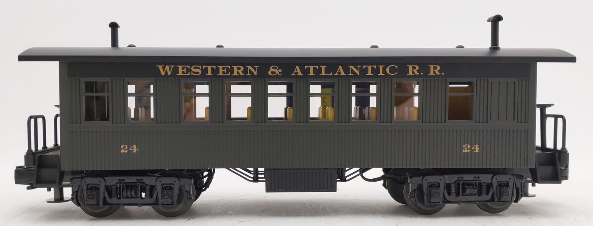 MTH 30-6404C O Gauge Western & Atlantic Railroad Texas Overton Coach Car #24 EX/Box