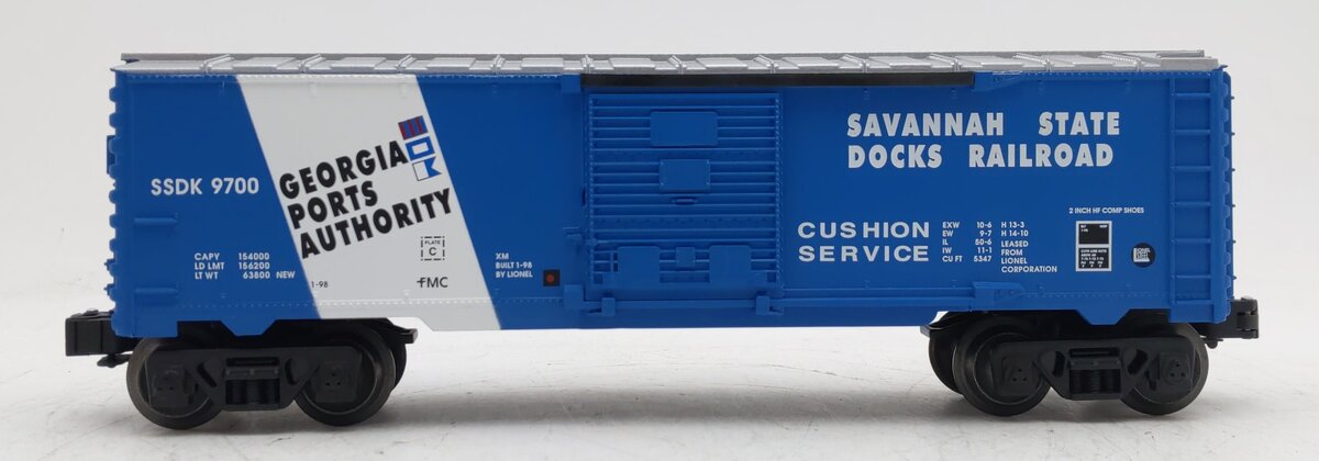 Lionel 6-16285 O Gauge Savannah State Docks Boxcar #9700 EX/Box