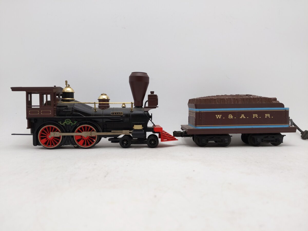 MTH 30-1135-1 O Gauge W.A.R.R. 4-4-0 Texas Steam Locomotive & Tender w/PS1 EX