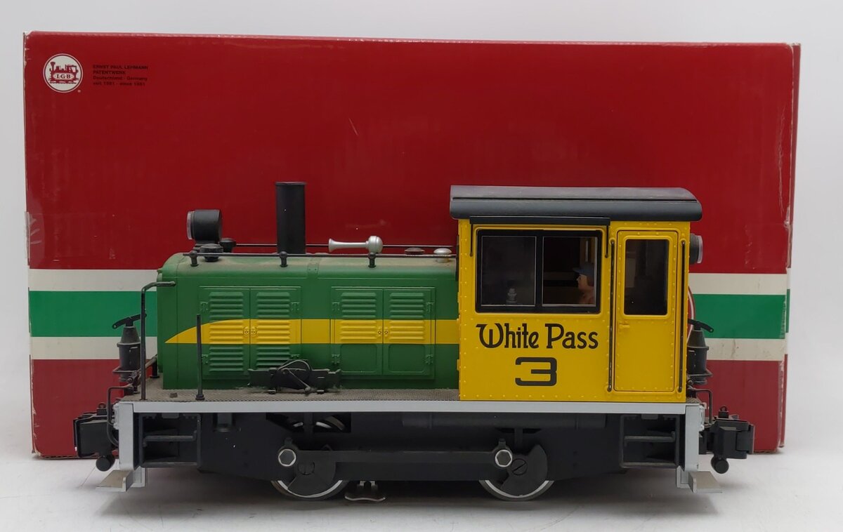 LGB 26630 G Scale White Pass & Yukon Diesel Switcher Locomotive #3 EX/Box