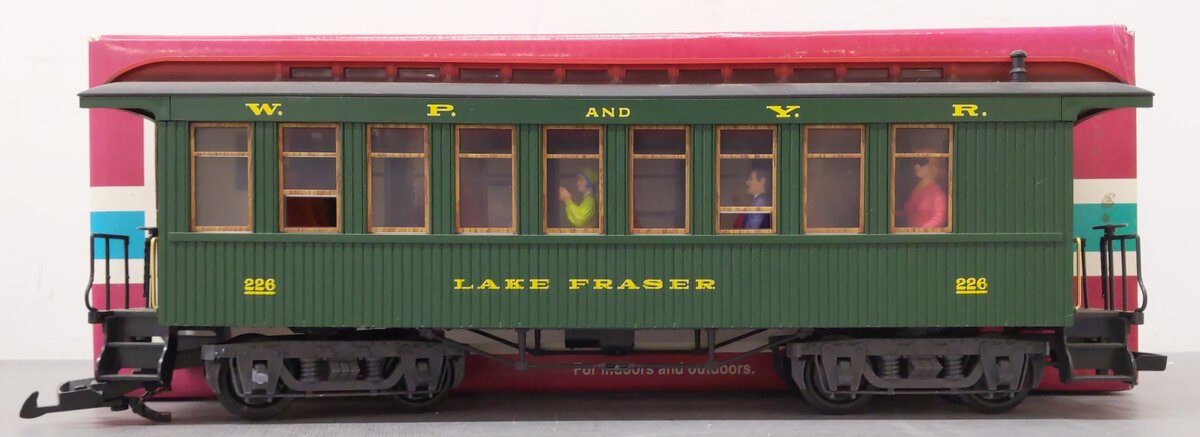LGB 36805 G Scale WP&Y Lake Frasier Passenger Coach #226 EX/Box