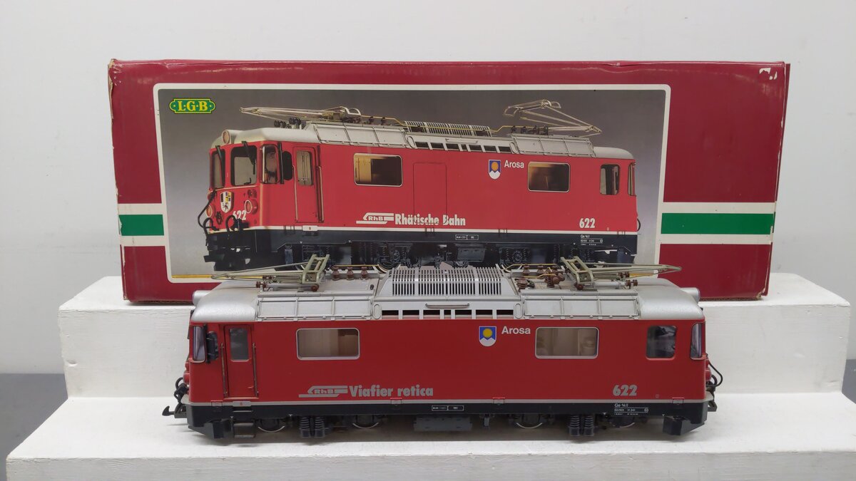 LGB 2043 G Scale Rhatische Bahn Electric Locomotive #622 EX/Box