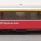 LGB 3067 G Scale Swiss 1st Class Rhatische Bahn Passenger Car (Metal Wheels) LN