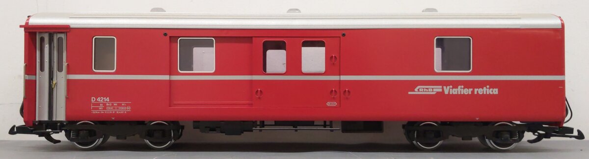LGB 3069 G Scale RhB Red Baggage Car - Metal Wheels LN