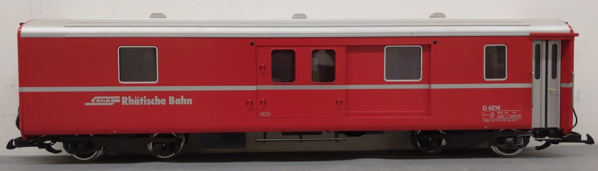 LGB 3069 G Scale RhB Red Baggage Car - Metal Wheels LN