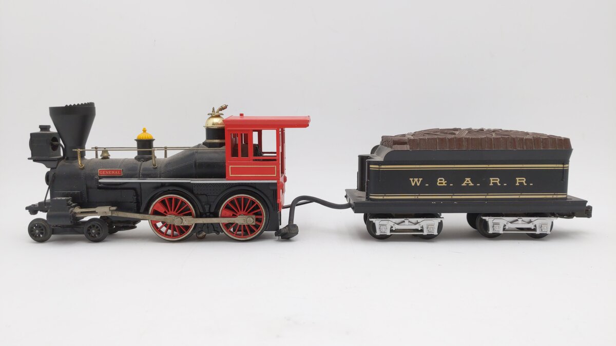 MTH 30-1120-1 O Gauge W.A.R.R General Steam Locomotive & Tender w/PS1 EX