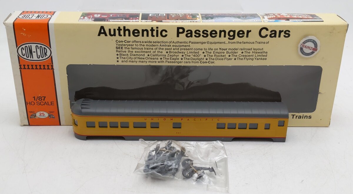 Con-Cor 0001-000961 HO Scale Union Pacific Observation Car #901 EX/Box