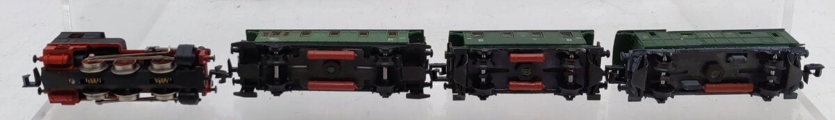 Arnold Rapido 045 N Scale Steam Engine & Passenger Car Starter Set EX/Box