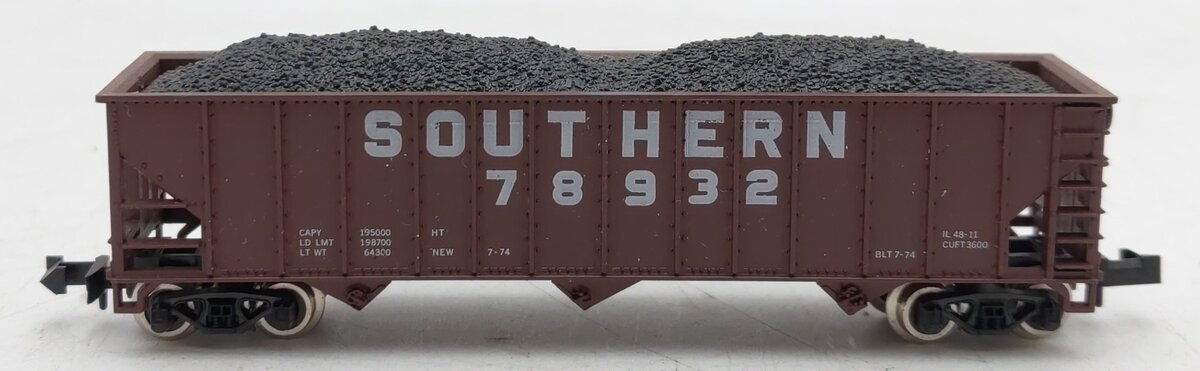 Atlas 3272 N Scale Southern 90 Ton Hopper Car #78932 EX