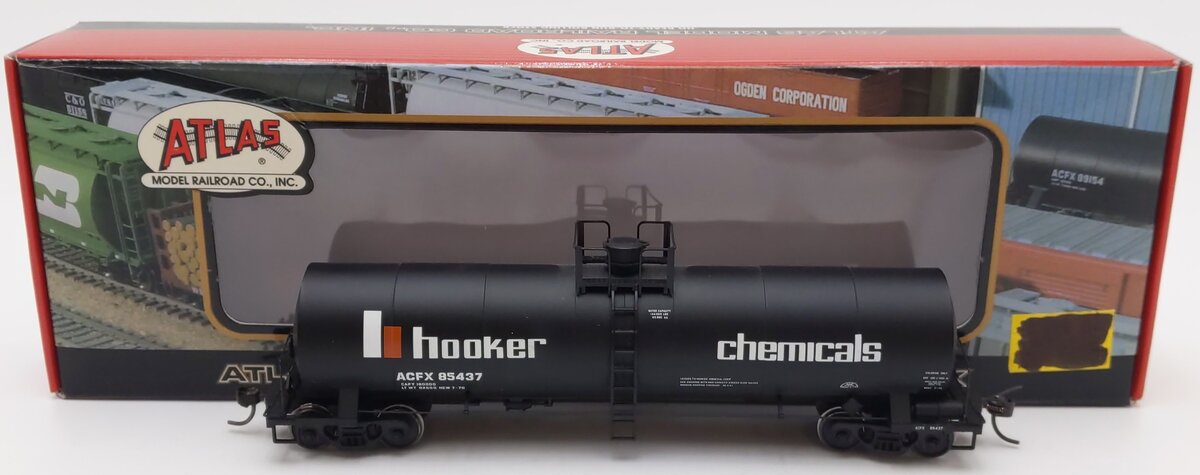 Atlas 1561-1 HO Scale ACFX (Hooker Chemicals) Tank Car #85437 LN/Box