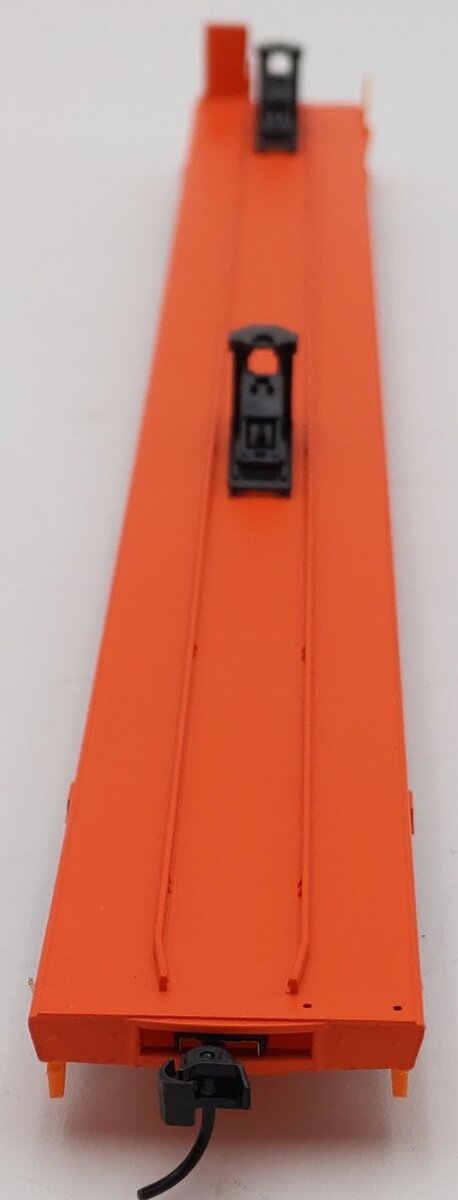 Walthers 932-40309 HO Scale ATSF 89' Flush Deck Flat Car #291504 EX/Box