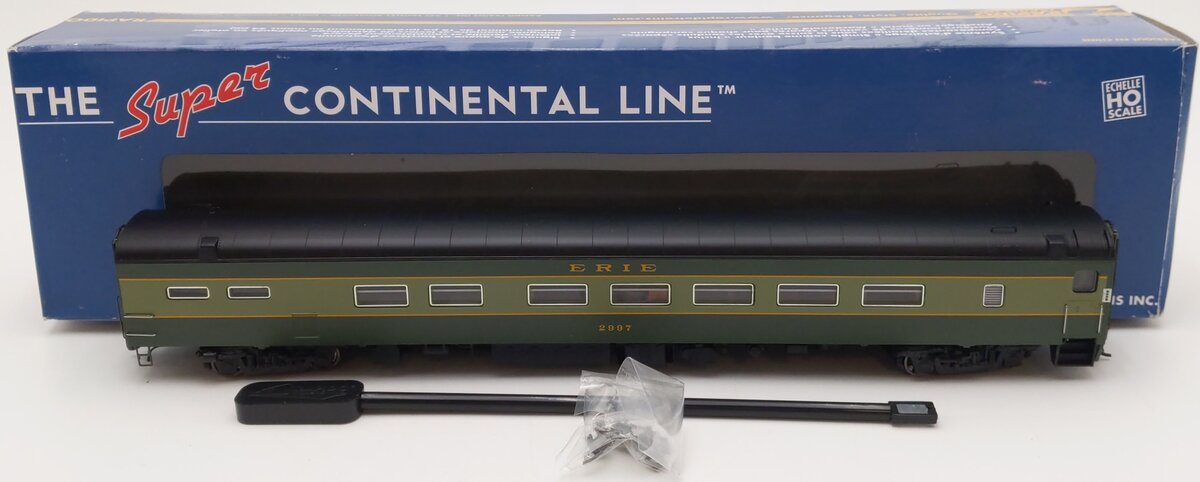 Rapido Trains 111018 HO Erie Buffet-Parlor, Lighted, Assembled #2997 VG/Box