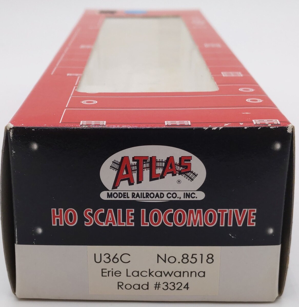 Atlas 8518 HO Erie Lackawanna U36C Diesel Locomotive #3324 VG/Box