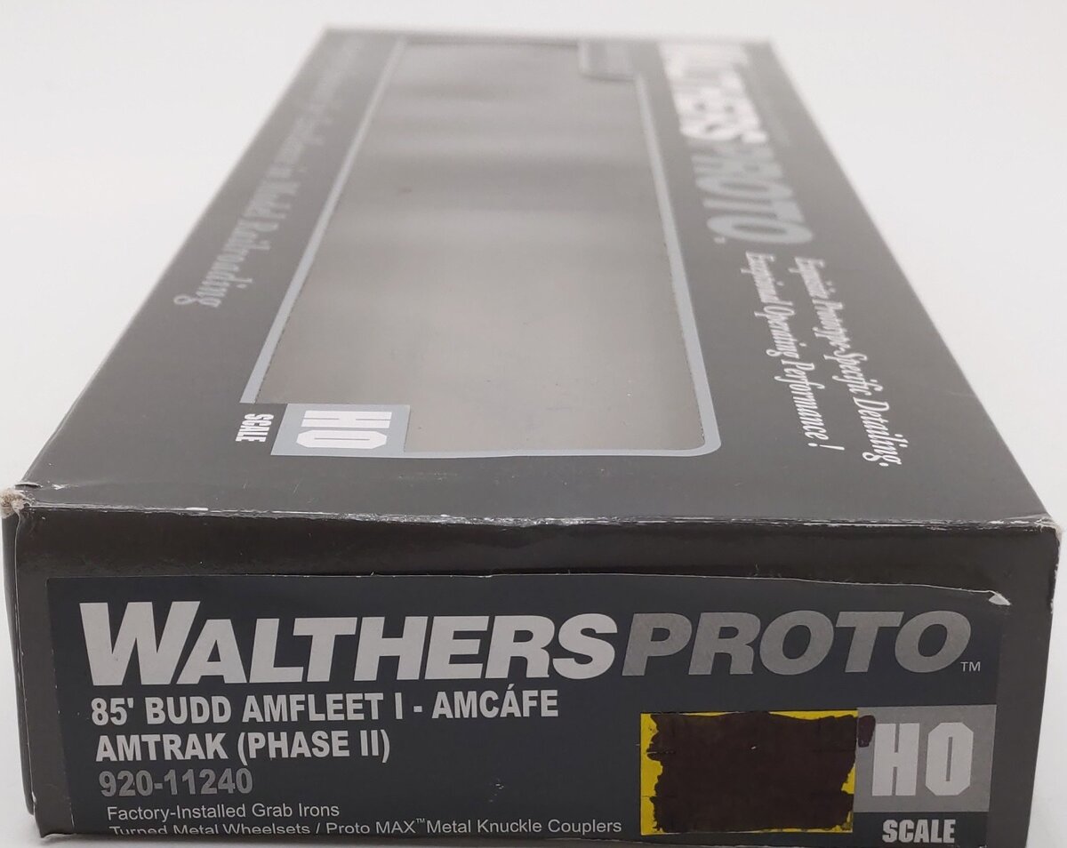 Walthers 920-11240 HO Scale Amtrak 85' Amfleet I Amcafe (Phase II) Passenger Car LN/Box
