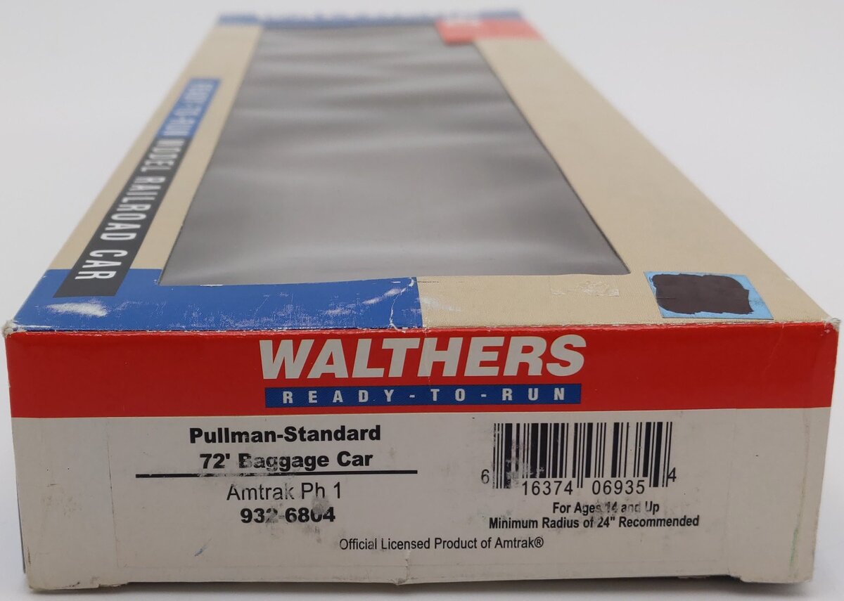 Walthers 932-6804 HO Scale Amtrak Ph1 Pullman-Standard 72' Baggage Car VG/Box