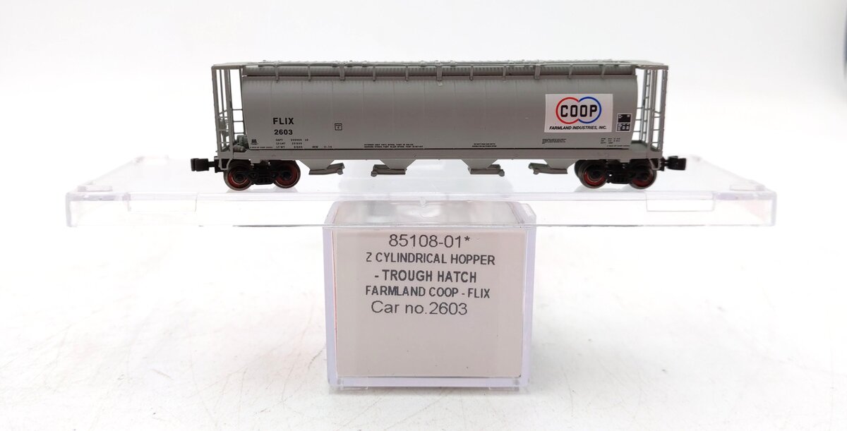 InterMountain 85108-01 Z Scale FLIX 4 Bay Cylindrical Hopper #2603 NIB