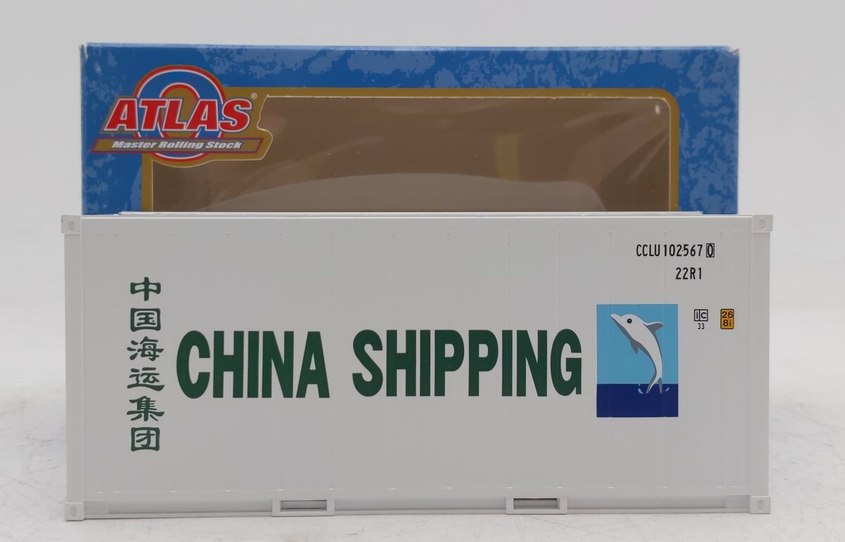 Atlas 3002231-6 O Gauge CCLU China Shipping 20' Refrigerated Container #1025670 LN/Box