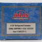 Atlas 3002231-2 O Gauge CCLU China Shipping 20' Refrigerated Container #1022259 LN/Box