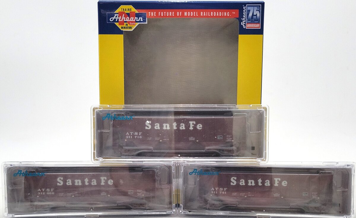 Athearn 25461 N Santa Fe PS 4427 3 Bay Hoppers: 312466, 311741, 311716 [3 pck] NIB