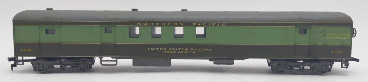 AHM 6442 HO Scale Northern Pacific 72' 1930 RPO Baggage Passenger Car #155 VG/Box