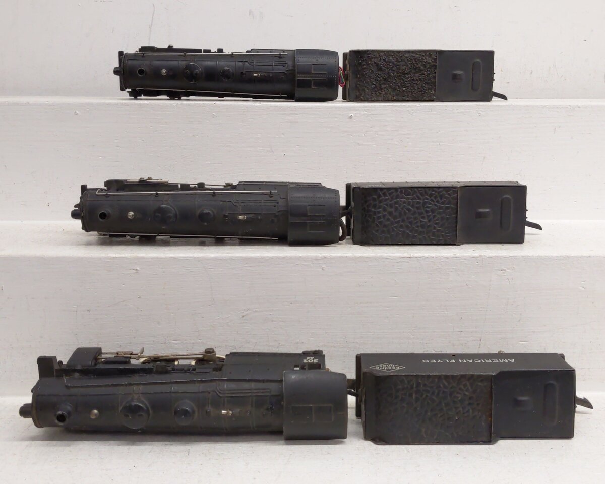 American Flyer 302/302AC S Scale 4-4-2 Atlantic Steam Locomotives [3] VG