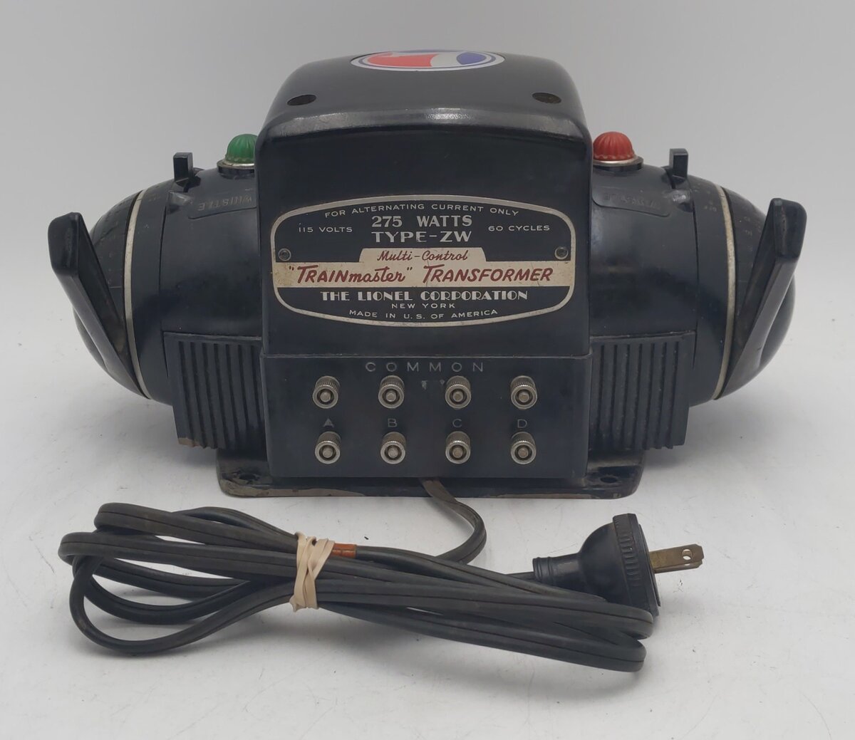 Lionel ZW Vintage O Trainmaster 275 Watt Transformer with Whistle VG
