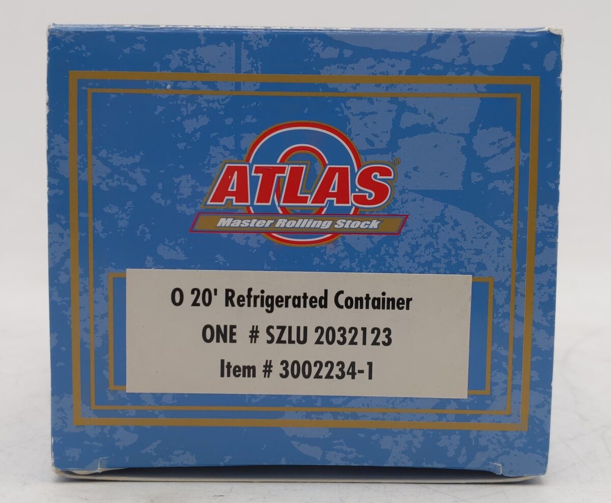 Atlas 3002234-1 O Gauge SZLU 'One' 20' Refrigerated Container #2032123 EX/Box
