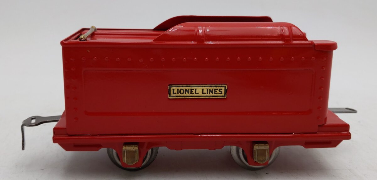 MTH 11-6056-1 O Gauge Red Tinplate Lionel Lines Tender LN