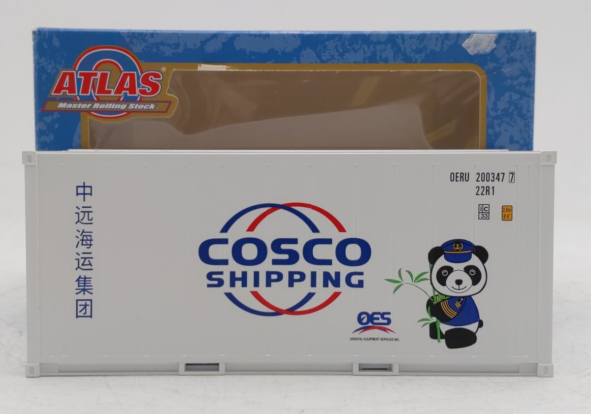 Atlas 3002232-4 O Gauge OERU Cosco 20' Refrigerated Container #2003477 EX/Box