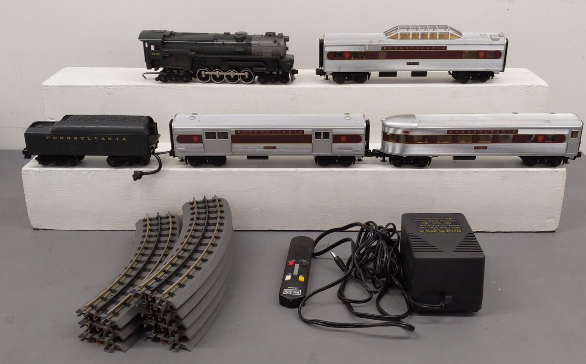 MTH 30-4087-1 PRR RailKing 6-8-6 Bantam Turbine O Gauge Steam Train Set w/PS 2.0 EX/Box