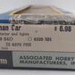 AHM 6370 HO Scale "St. Croix" Pullman Coach Car VG/Box
