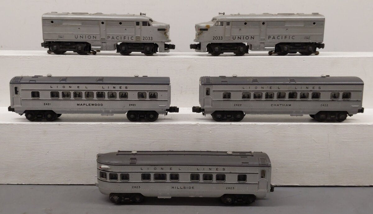 Lionel 1464W Vintage O 2032 Passenger Train Set w/ 2032AA Set, 2421, 2422 & 2423 EX