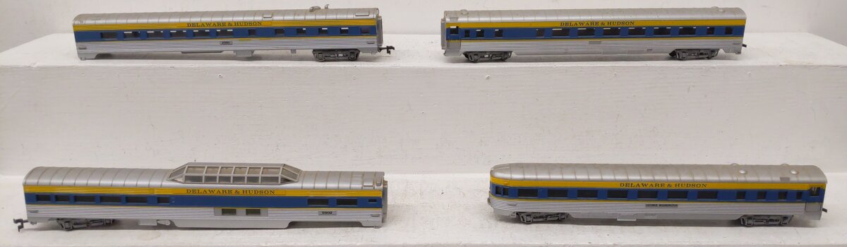 Con-Cor HO Scale Assorted Delaware & Hudson Passenger Cars [4] VG/Box