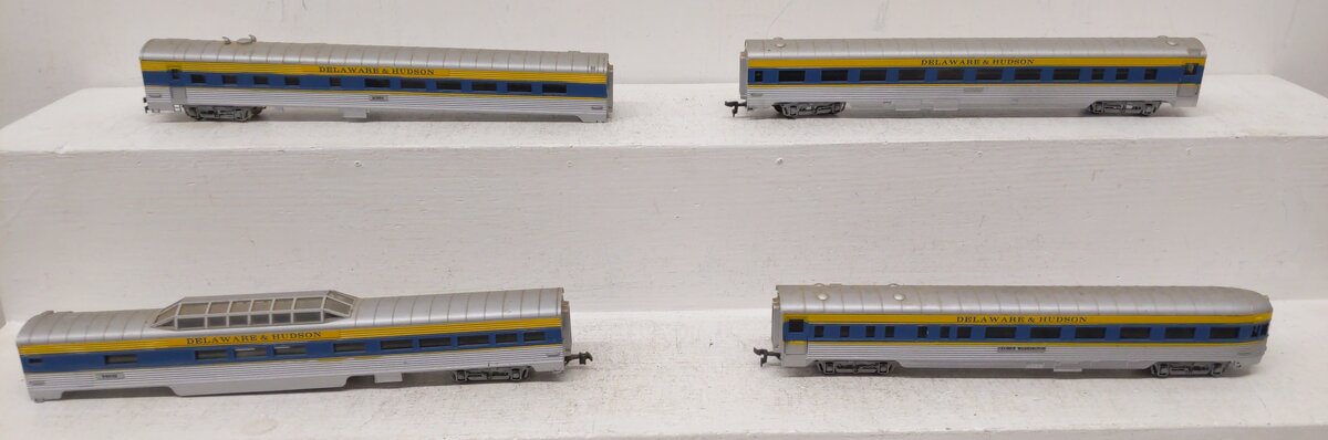 Con-Cor HO Scale Assorted Delaware & Hudson Passenger Cars [4] VG/Box