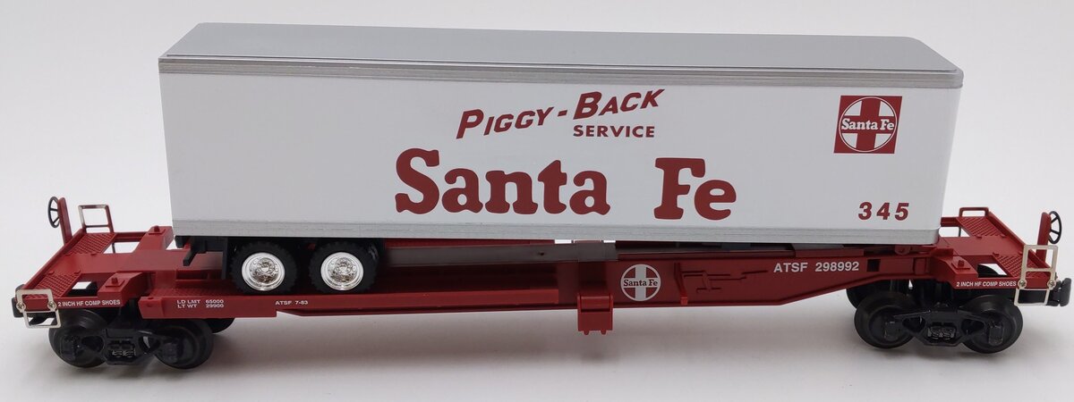 K-Line K771-1051 O ATSF Front Runner w/Trailer #345 EX/Box