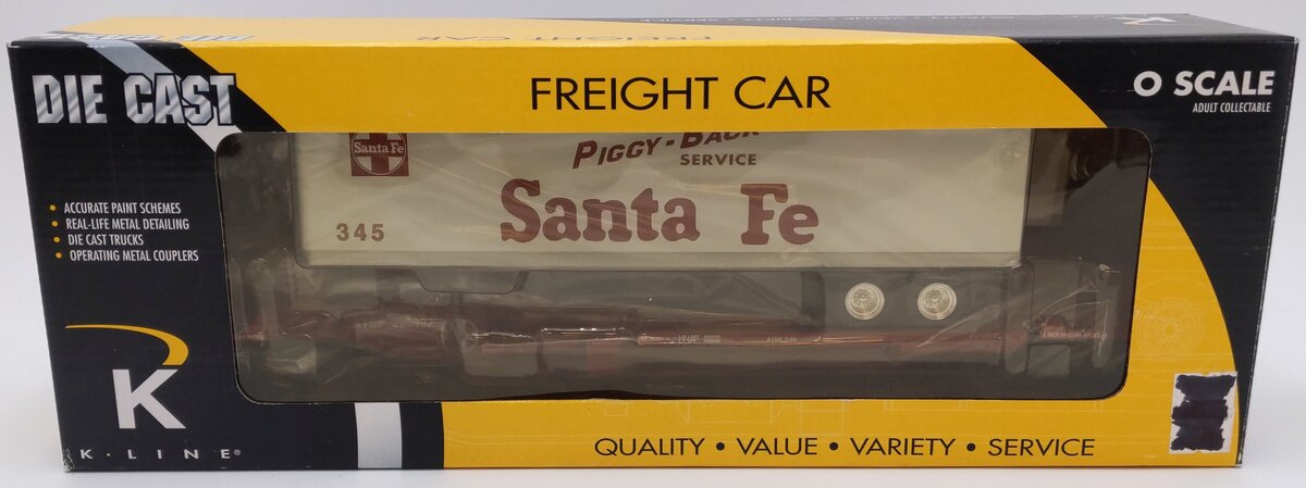 K-Line K771-1051 O ATSF Front Runner w/Trailer #345 EX/Box