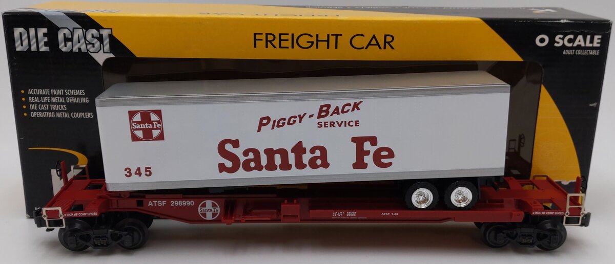 K-Line K771-1051 O ATSF Front Runner w/Trailer #345 EX/Box