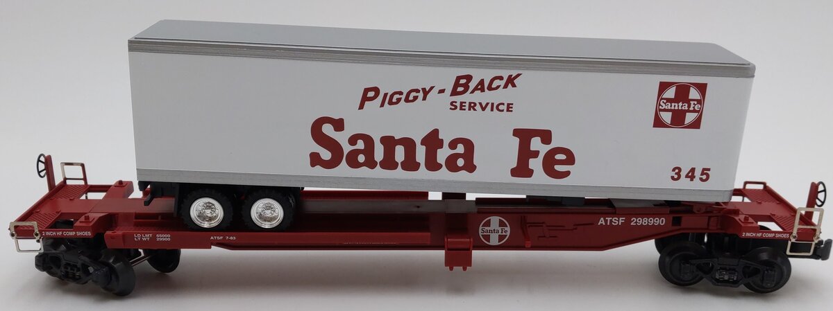 K-Line K771-1051 O ATSF Front Runner w/Trailer #345 EX/Box